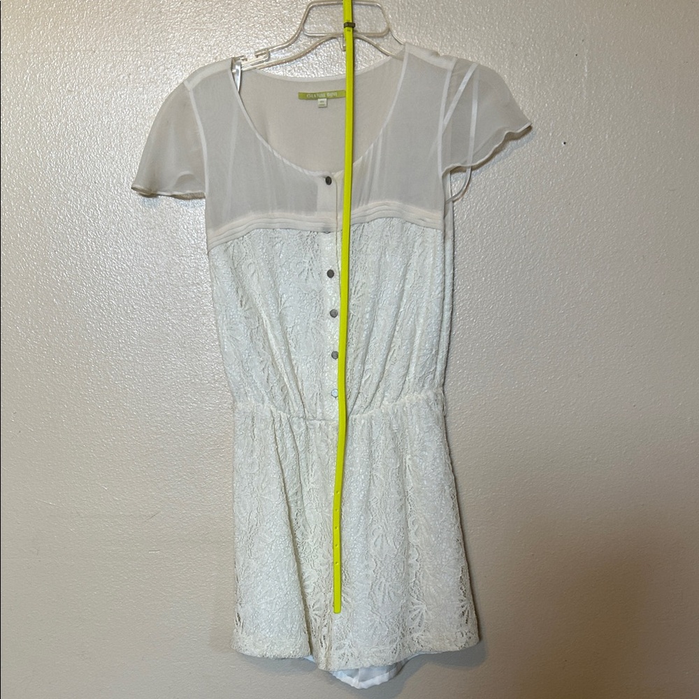 Gianni Bini Cream Lace Romper
